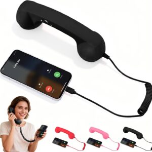 Retro Phone Handset (Black)
